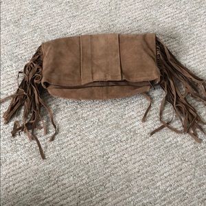 Clutch with Fringe Detail